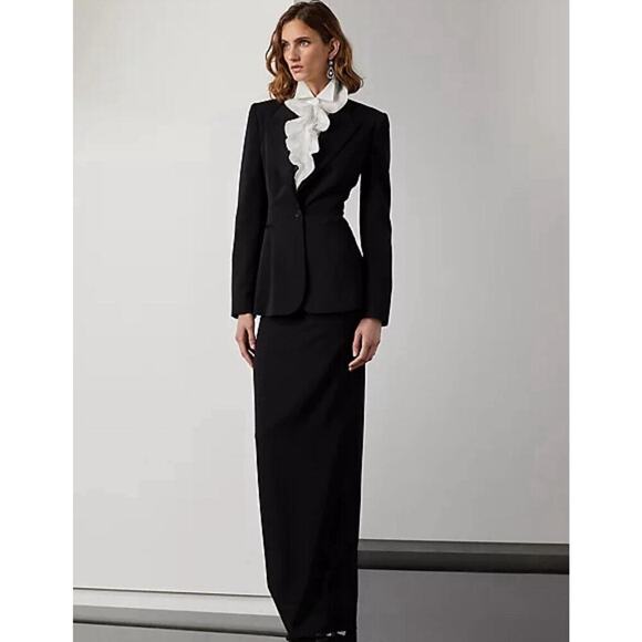 Ralph Lauren Collection Purple Label Meritta Wool Cashmere Jacket Blazer 2 Women - Picture 5 of 13